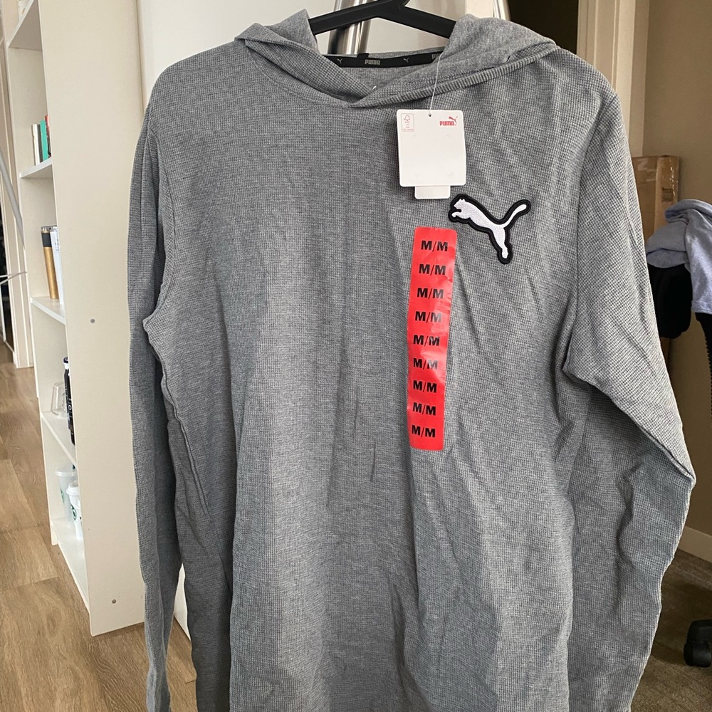 Puma Gray Hoodie Sweater for Men